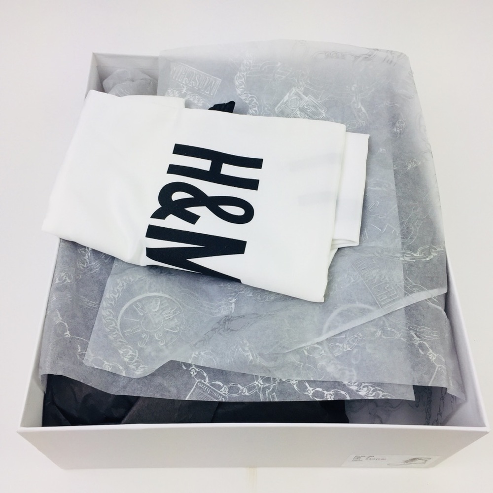 LAST CHANCE! Moschino x H&M purple & black leather combat boots - Picture 8 of 8